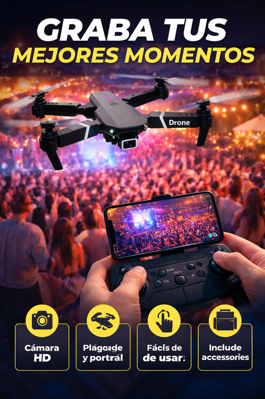 Dron E88 Pro con cámara dual