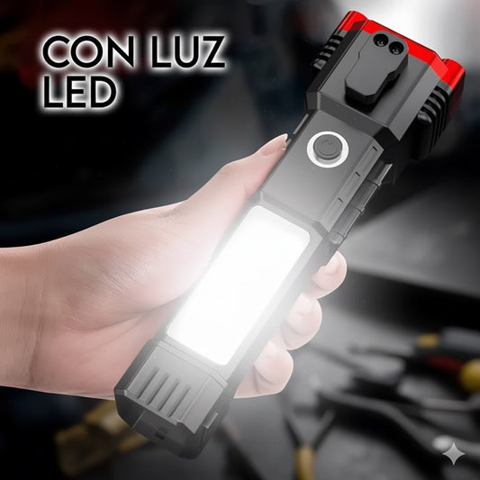 Linterna Con Martillo De Seguridad Y Aut