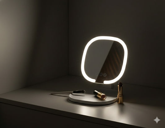 Espejo Luz LED Plegable Portátil