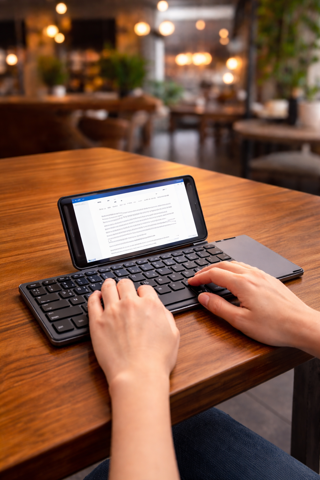 Teclado Plegable Inalambrico+ Mouse