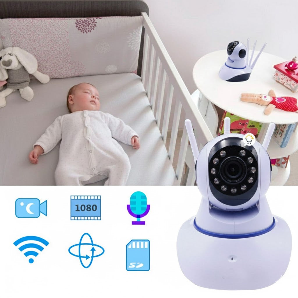 Cámara Ip 3 Antenas Wifi Visión Nocturna