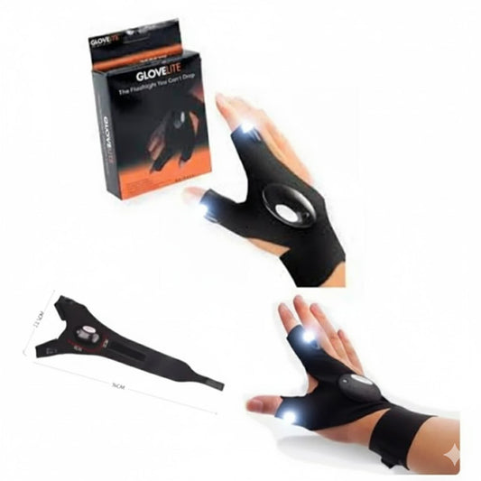 Pack 2 Guantes Con Linterna Led