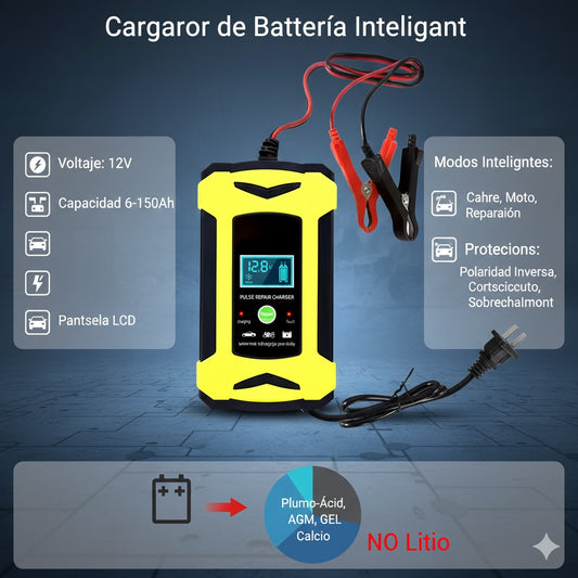 CARGADOR DE BATERIA DE PULSO INTELIGENTE