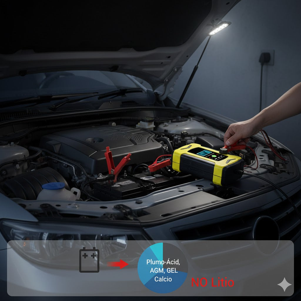 CARGADOR DE BATERIA DE PULSO INTELIGENTE