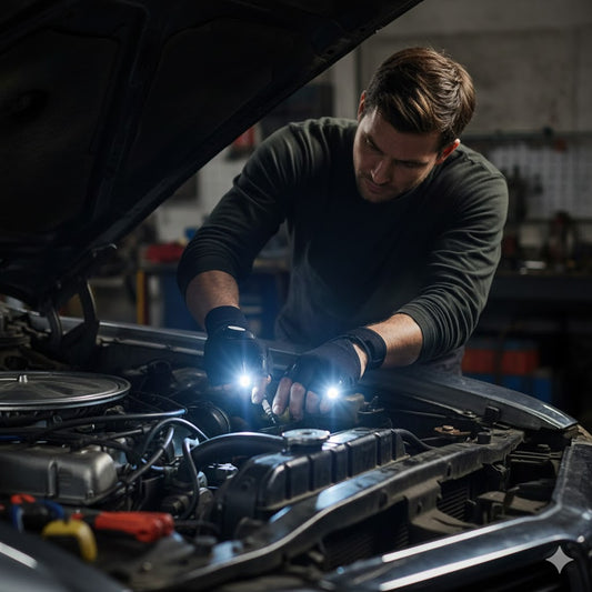 Pack 2 Guantes Con Linterna Led