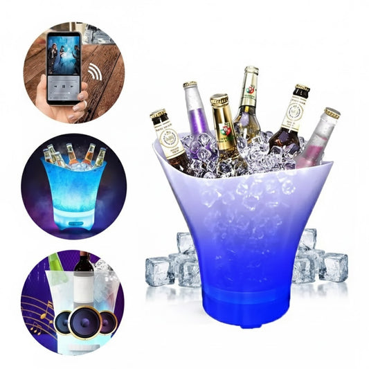 Cubetera Led con Parlante Bluetooth 5L